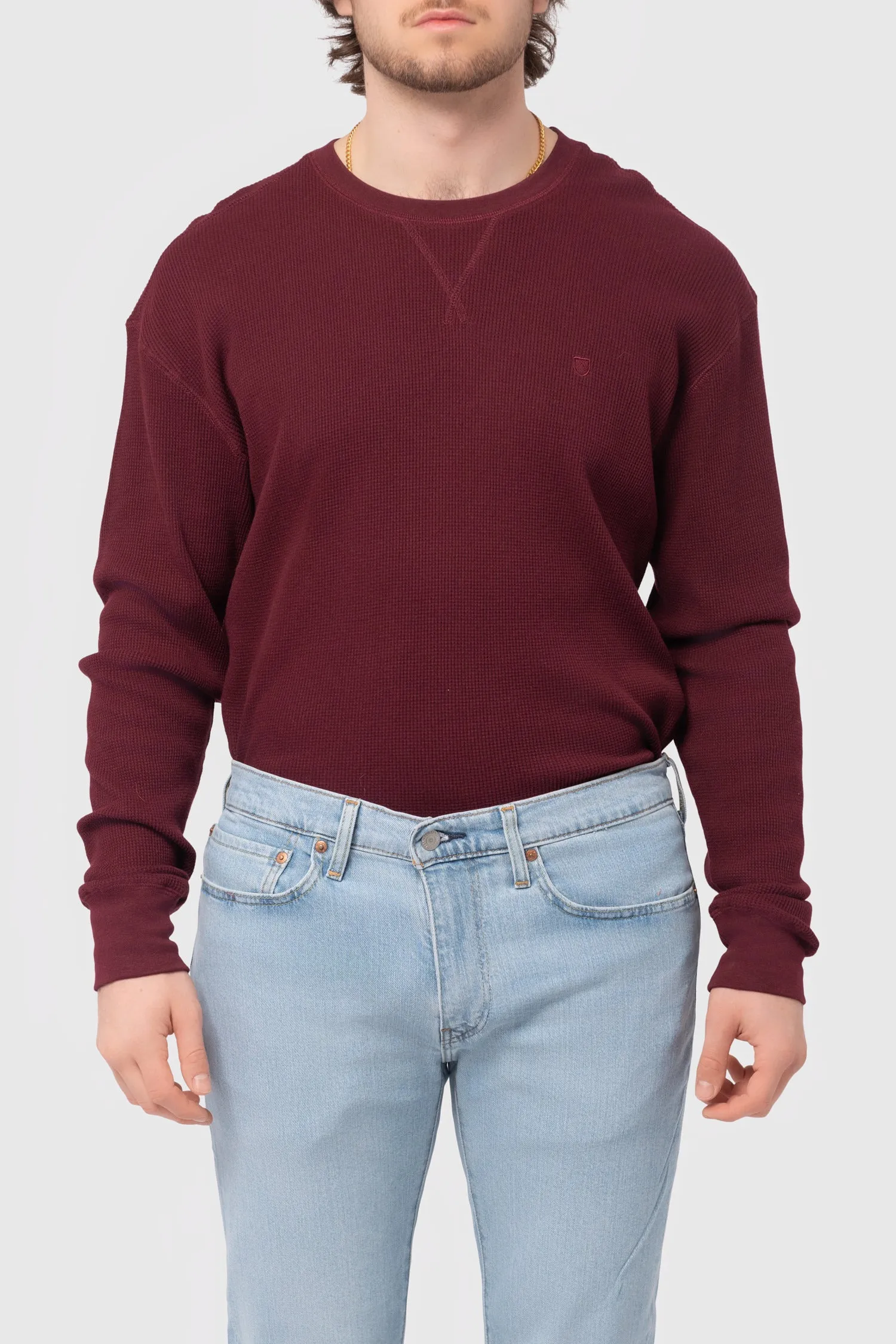Reserve Thermal L/S Tee in Mahogany