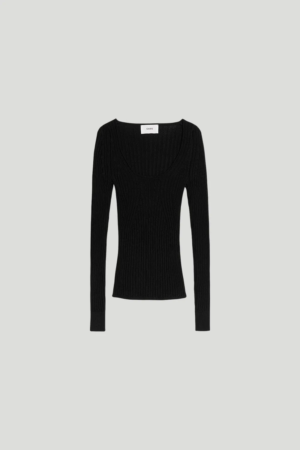 RIBBED KNIT TOP