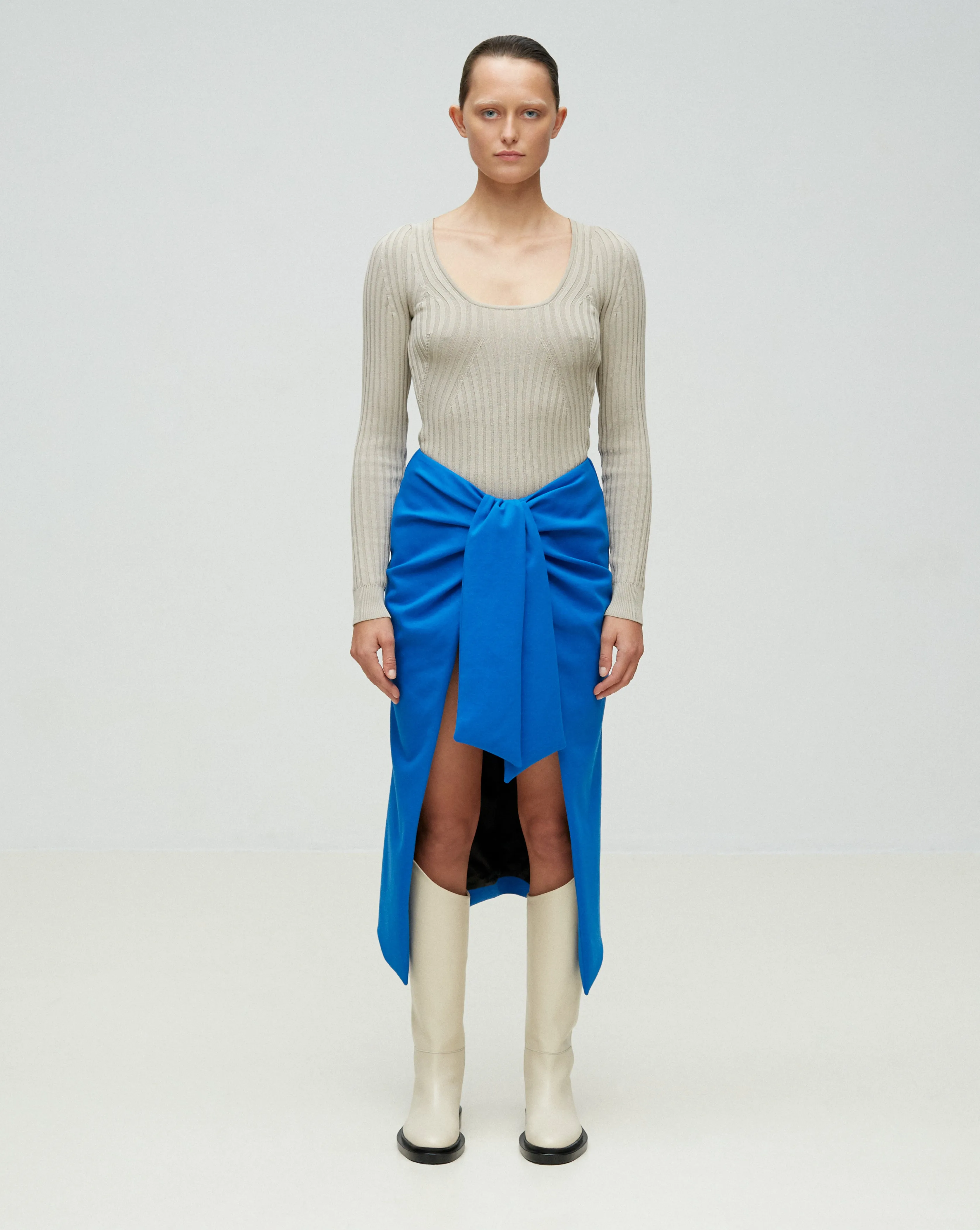 RIBBED KNIT TOP