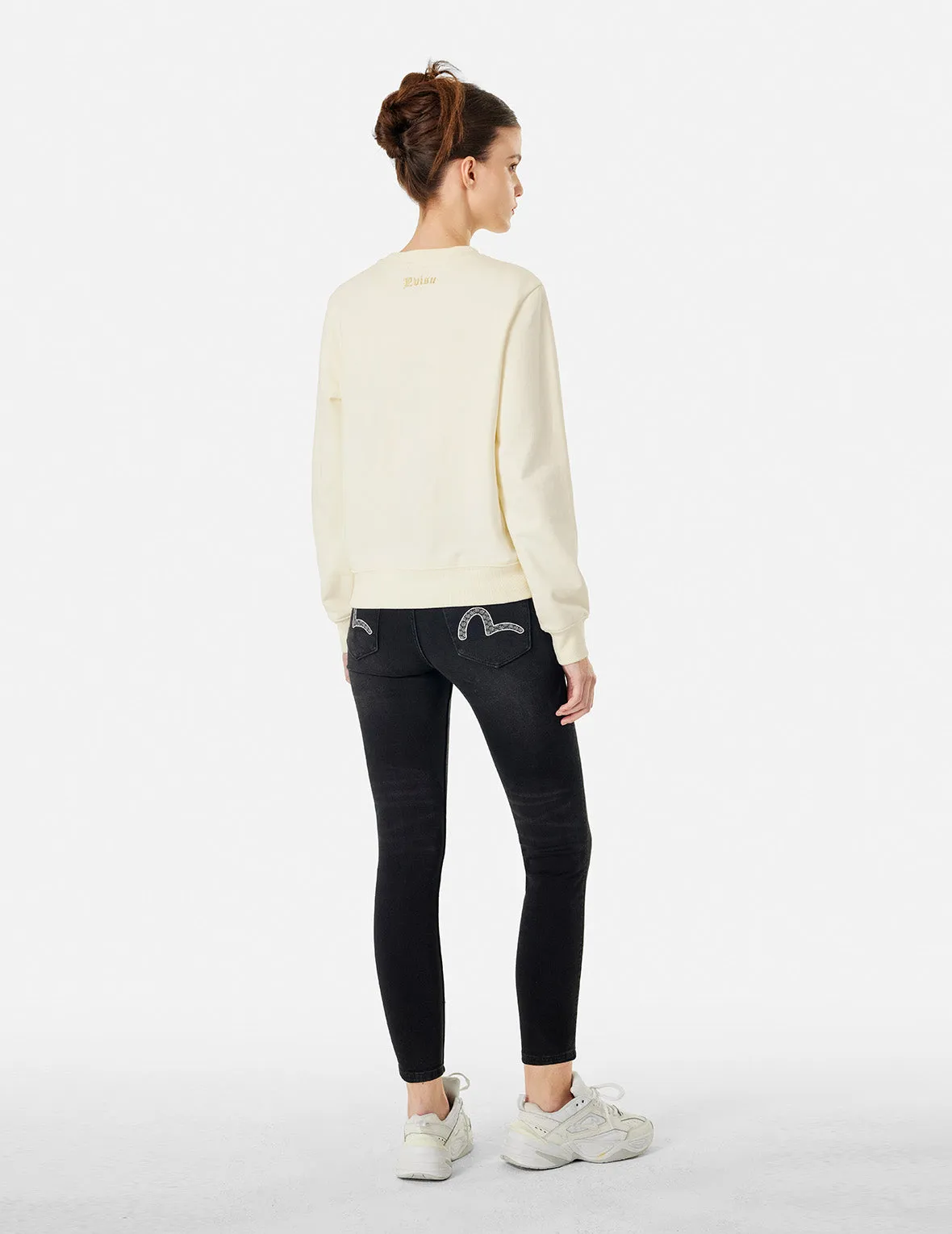 Seagull Brocade Appliqué and Logo Embroidery Regular Fit Sweatshirt