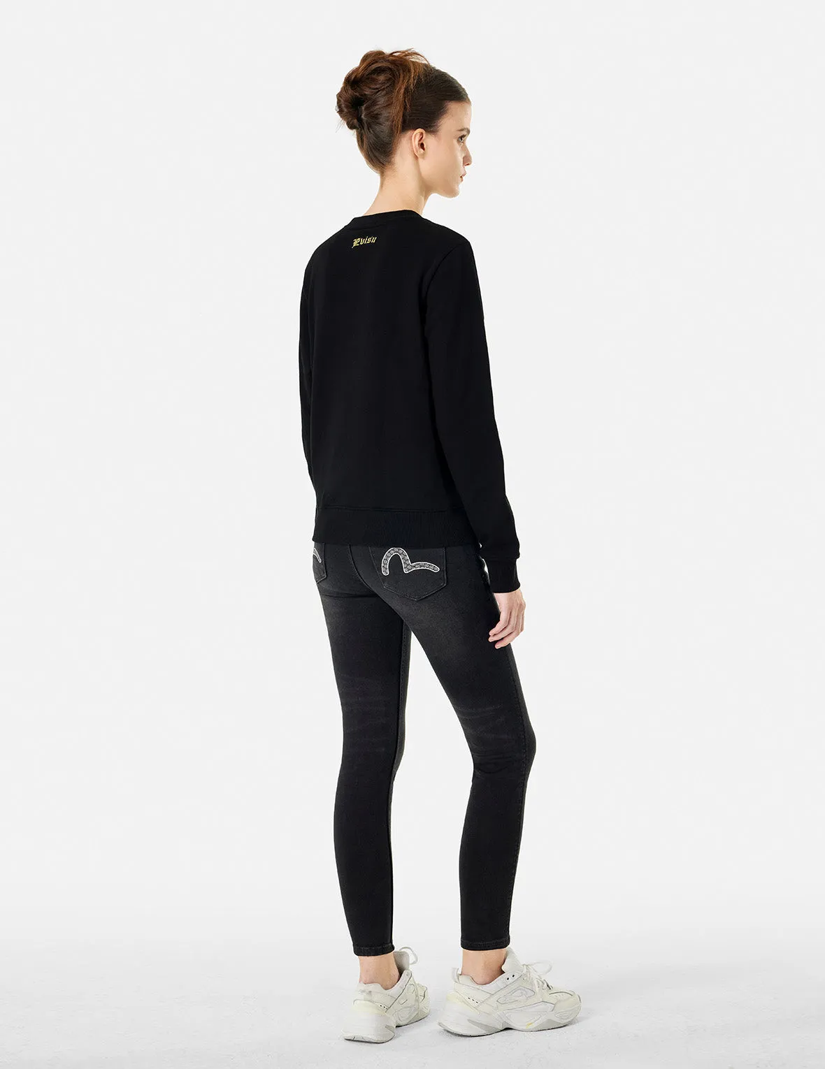 Seagull Brocade Appliqué and Logo Embroidery Regular Fit Sweatshirt