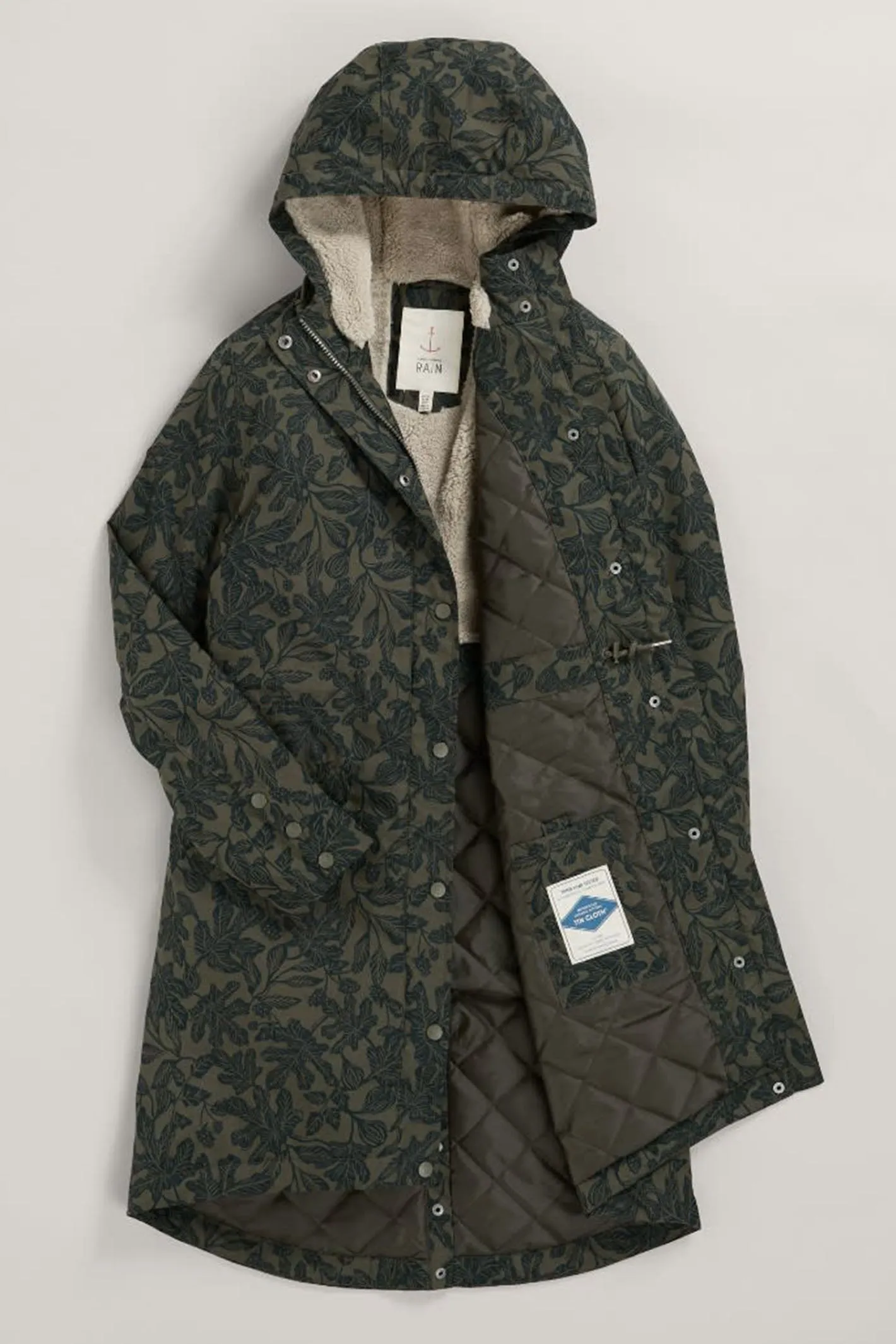 Seasalt Plant Hunter 2 Raincoat Fig Tree Lino Highland Green RN35822-32745