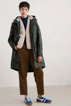 Seasalt Plant Hunter 2 Raincoat Fig Tree Lino Highland Green RN35822-32745