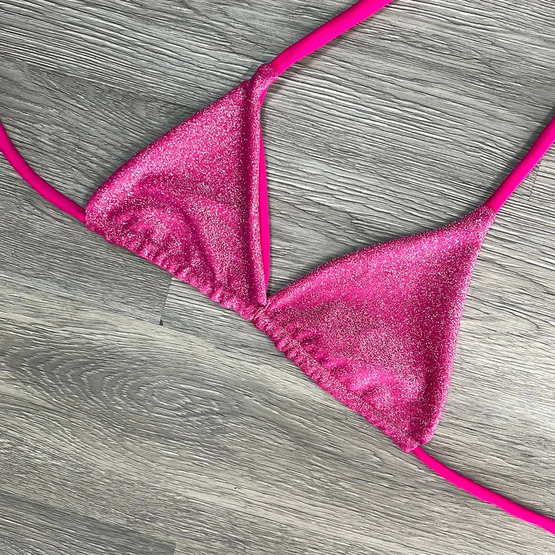 Shimmer Pink Triangle Top