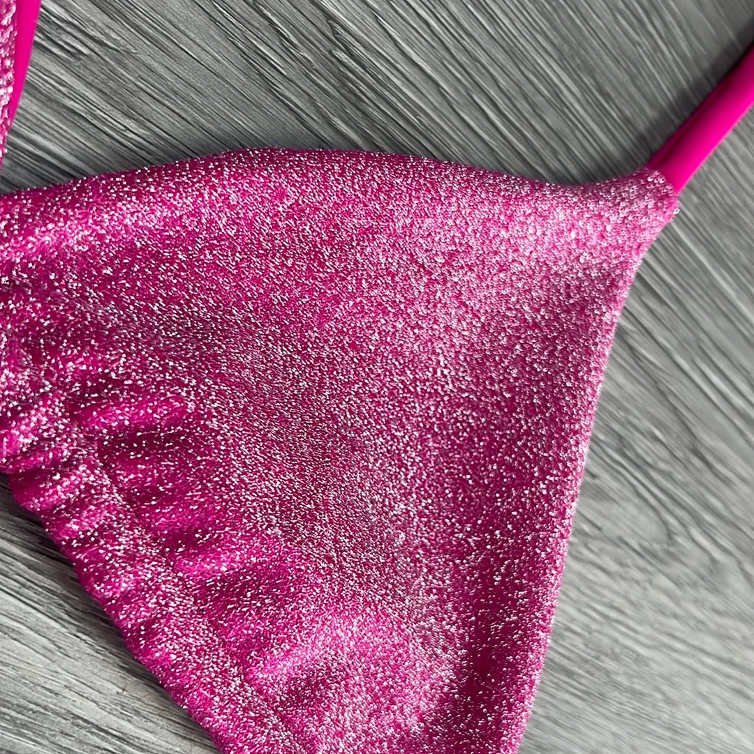 Shimmer Pink Triangle Top
