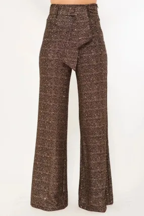 Shiny Paillette Pants