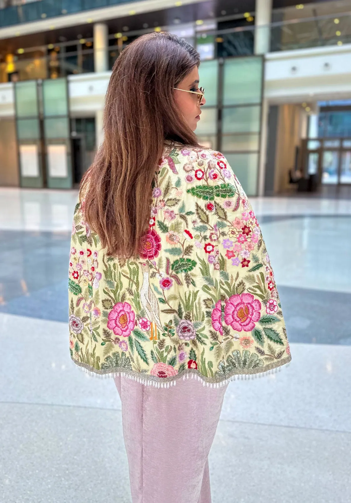 Silk Asymmetric Cape