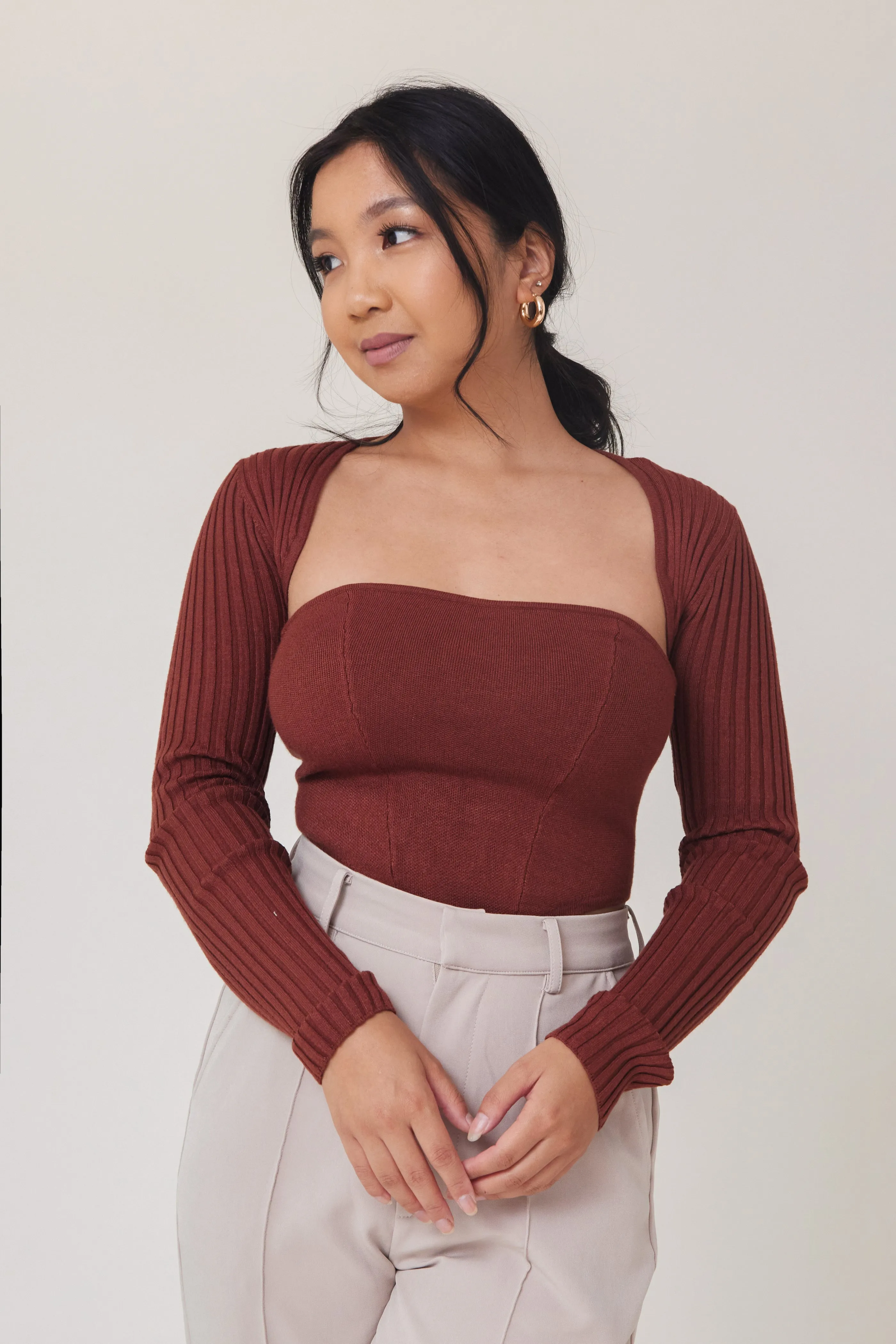 Simple Bolero Set - Cinnamon