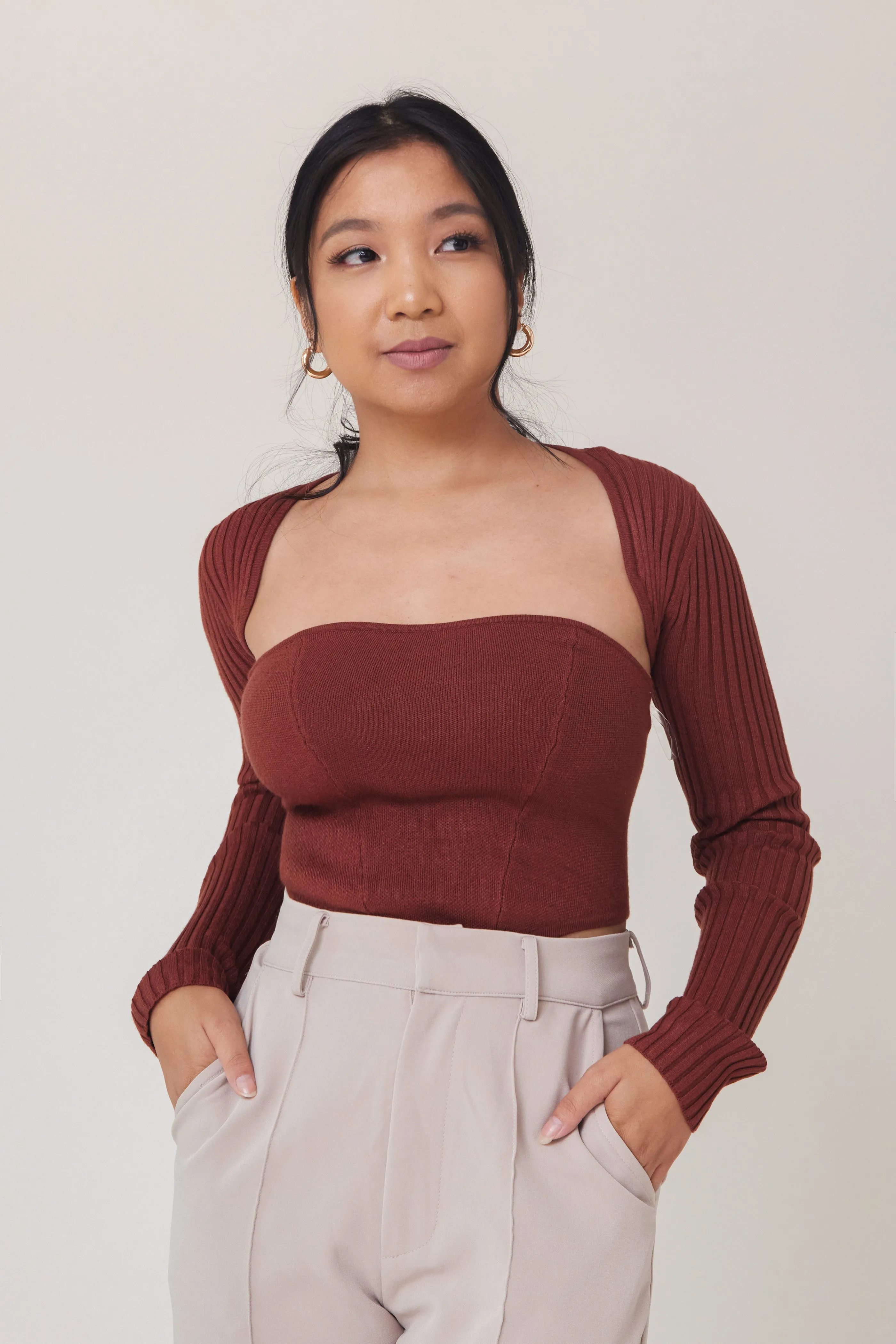 Simple Bolero Set - Cinnamon