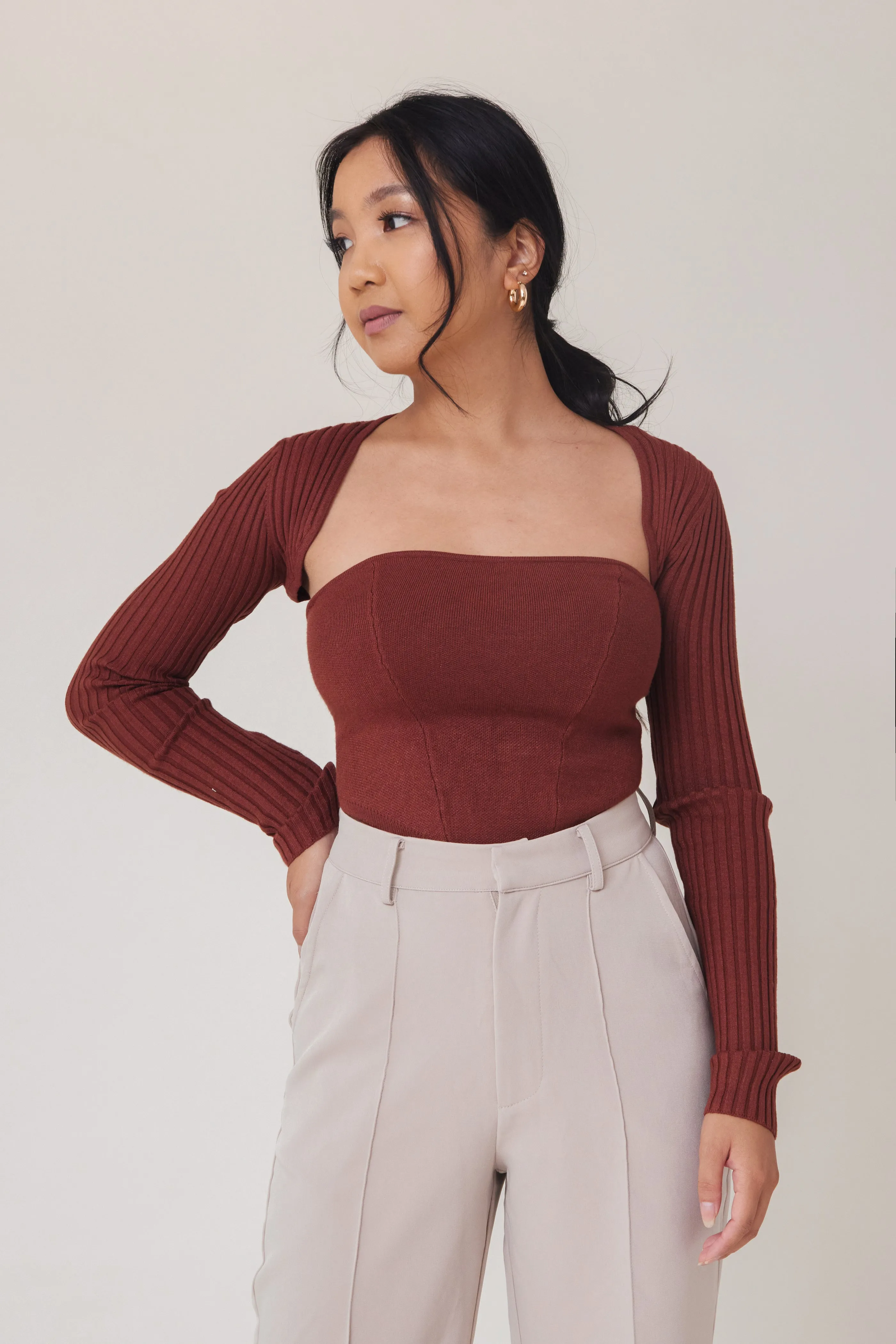 Simple Bolero Set - Cinnamon