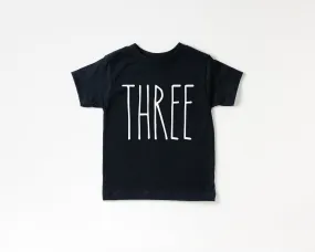 Skinny Three Birthday Shirt - Kids Tee