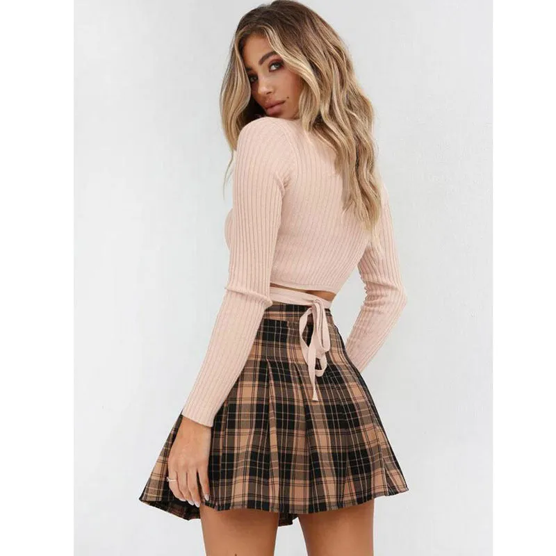 Slim V-Neck Crop Top