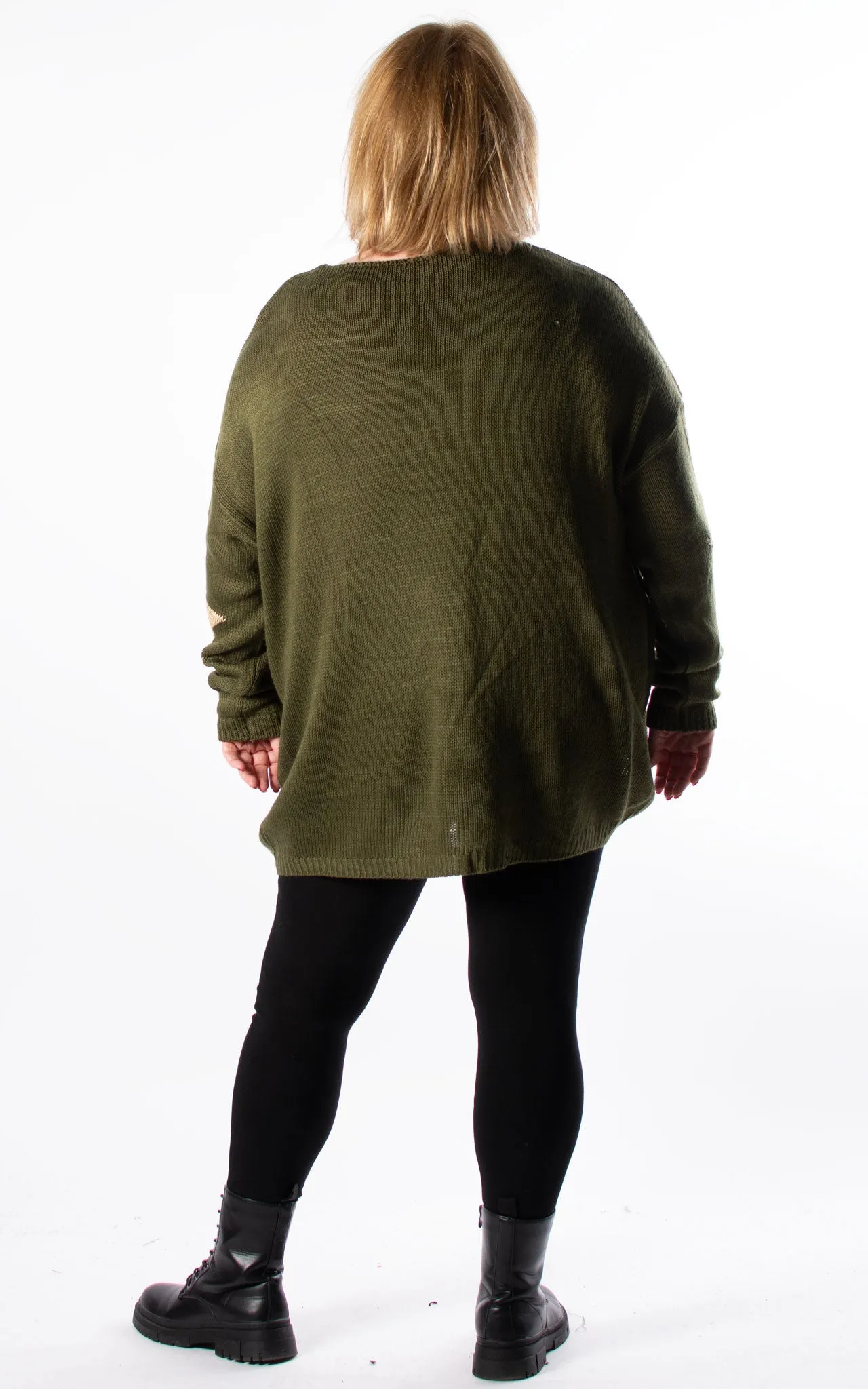 Star Knit Jumper | Khaki