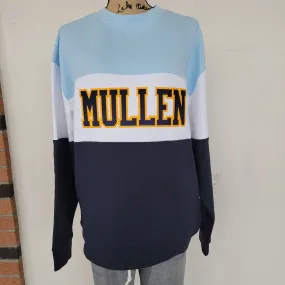 Sweatshirt Navy, White, Light Blue Stripe