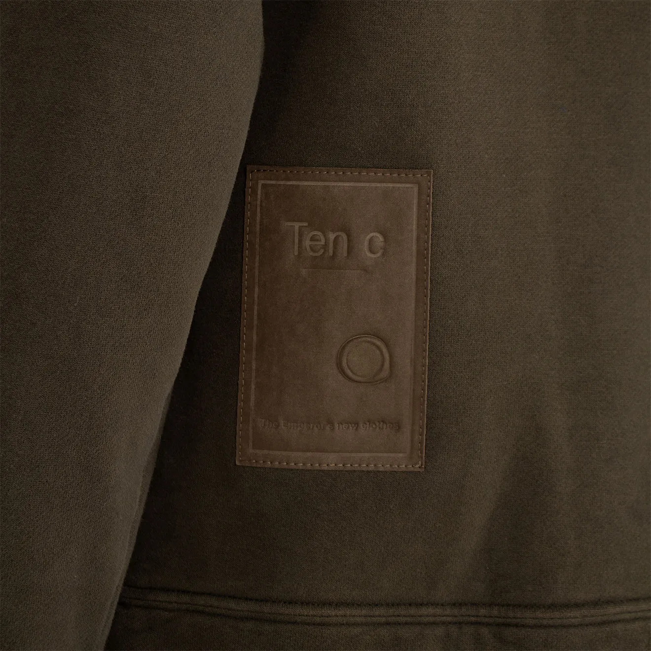 Ten C Crew Sweatshirt Felpa Girocollo Green