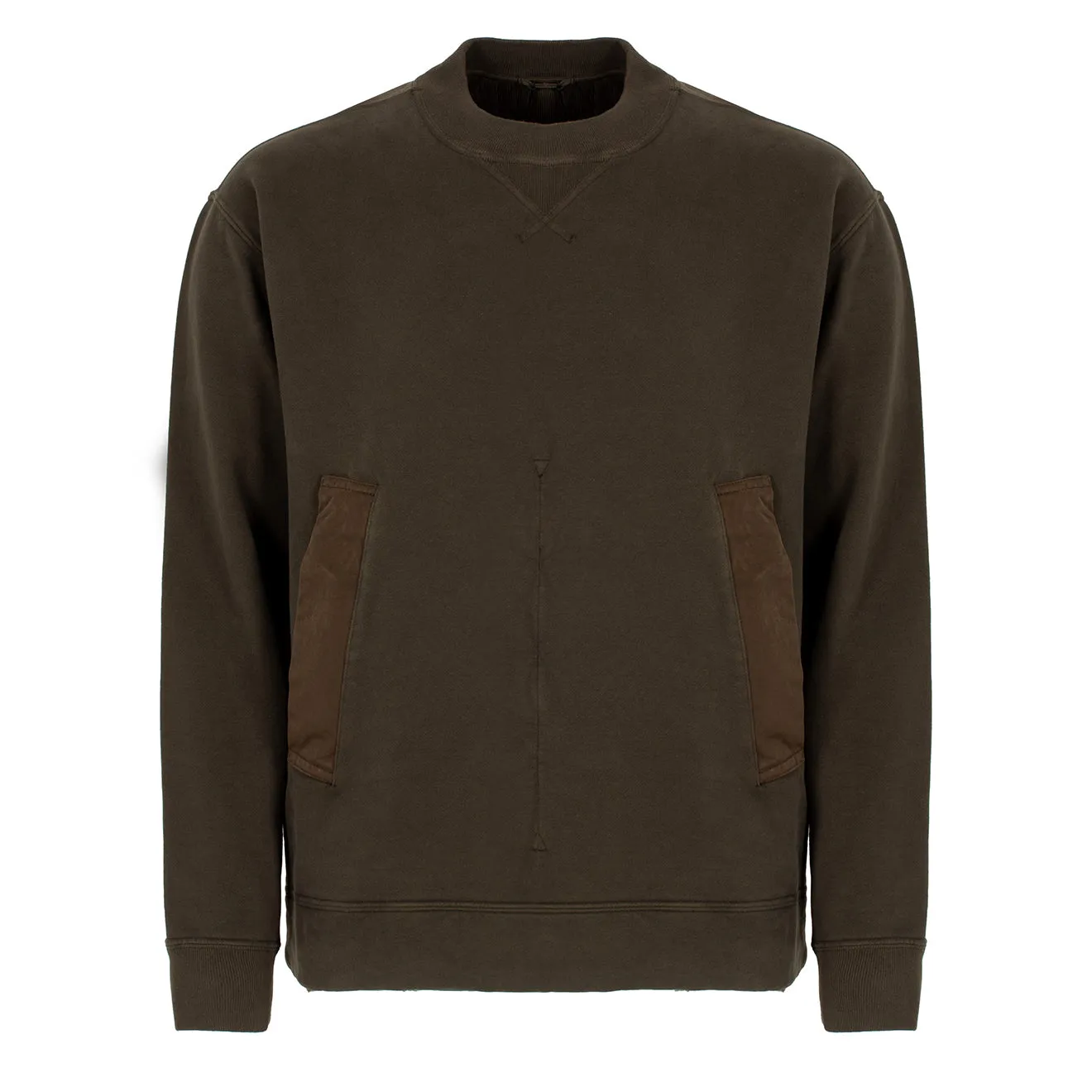 Ten C Crew Sweatshirt Felpa Girocollo Green
