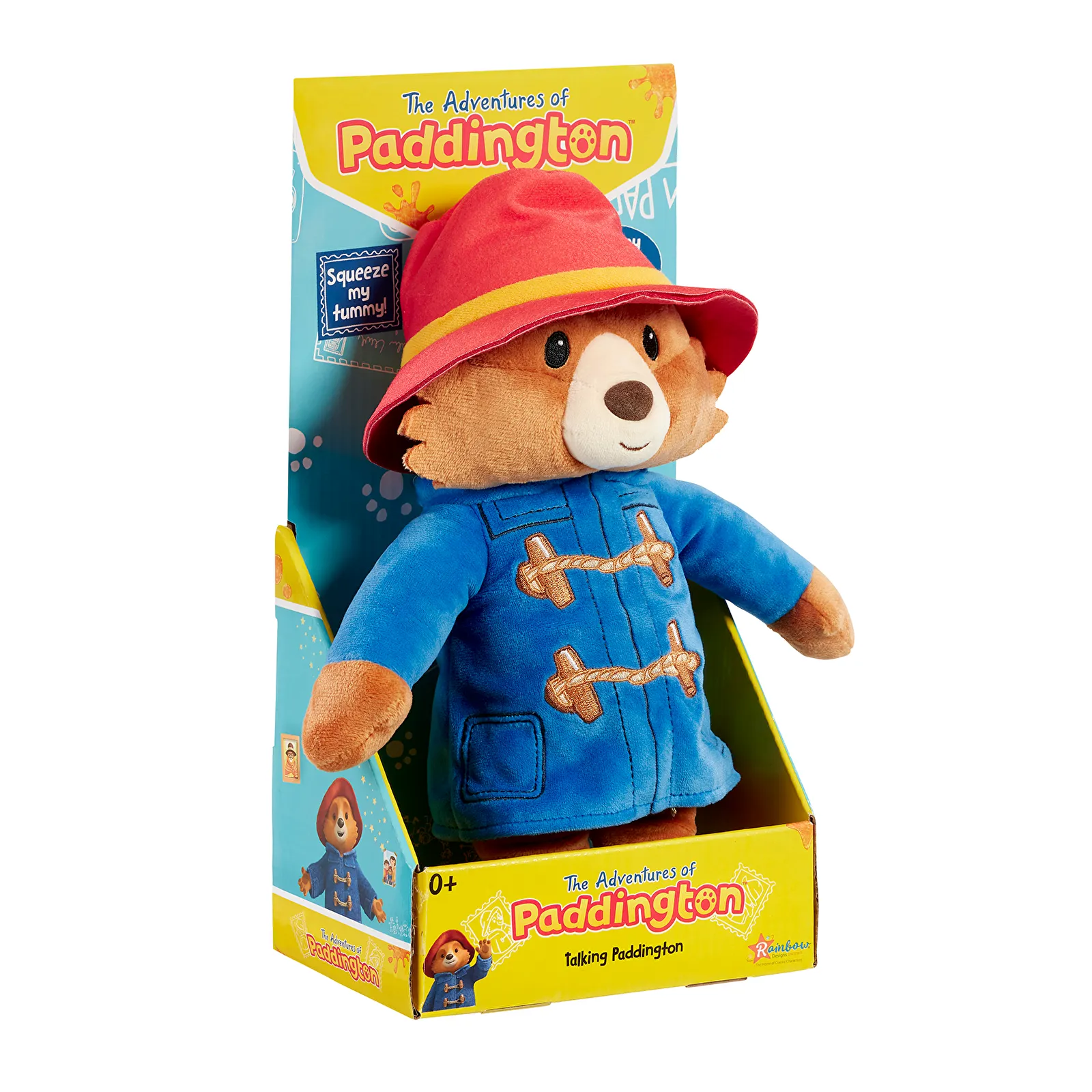 The Adventures of Paddington TV Bear Talking Soft Toy Teddy for Babies and Toddlers, 25cm