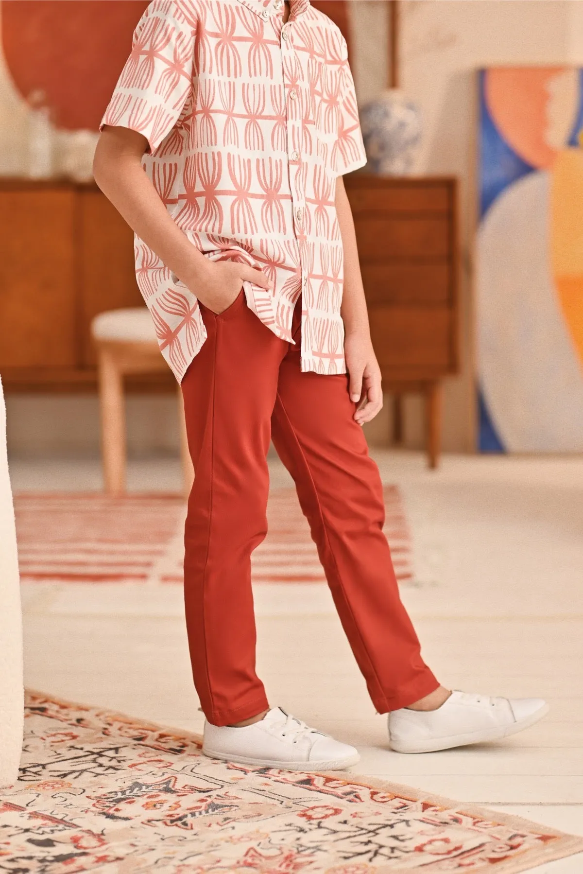 The Perfect Slim Fit Pants - Terracotta