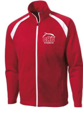 Tricot Track Jacket / Red-White / Cape Henry Strength & Conditioning