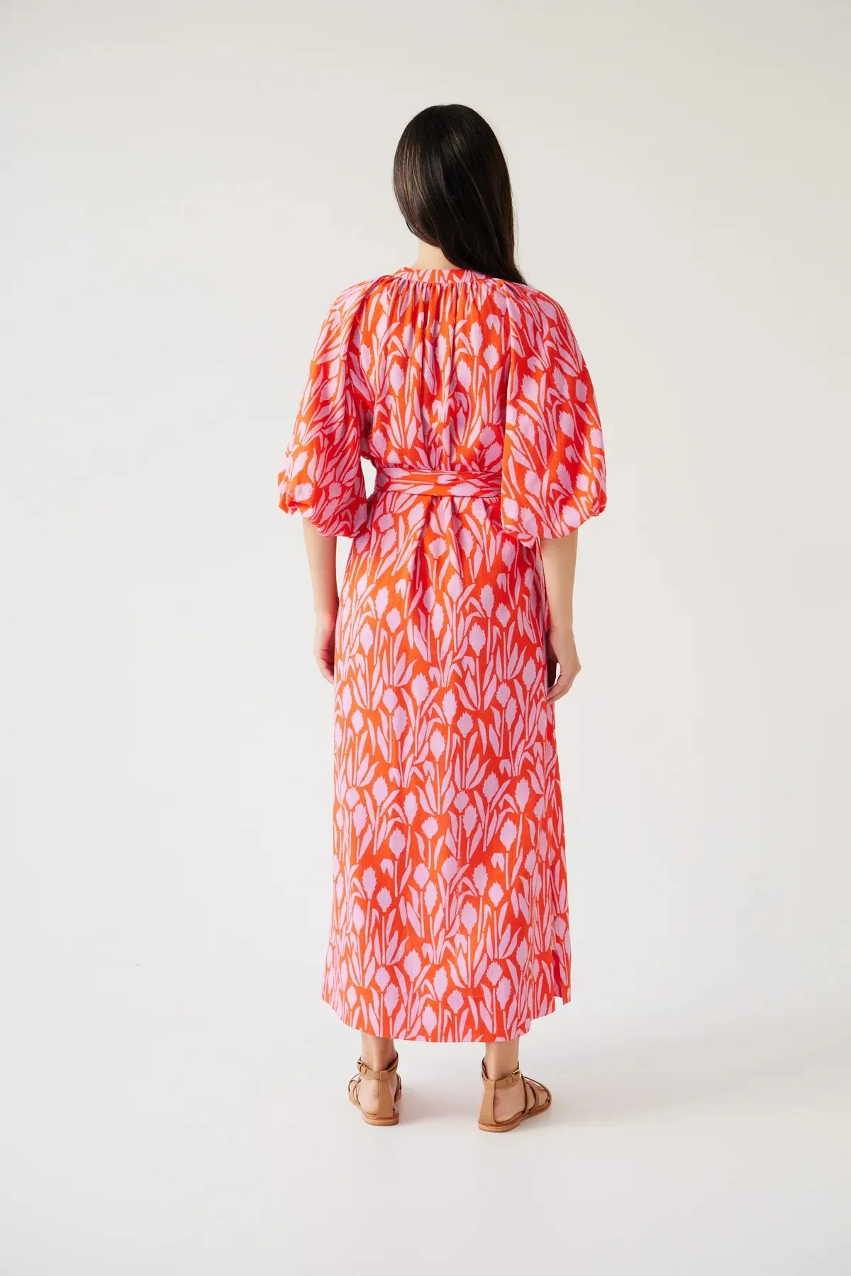 Tuesday Crown Dress Flamingo