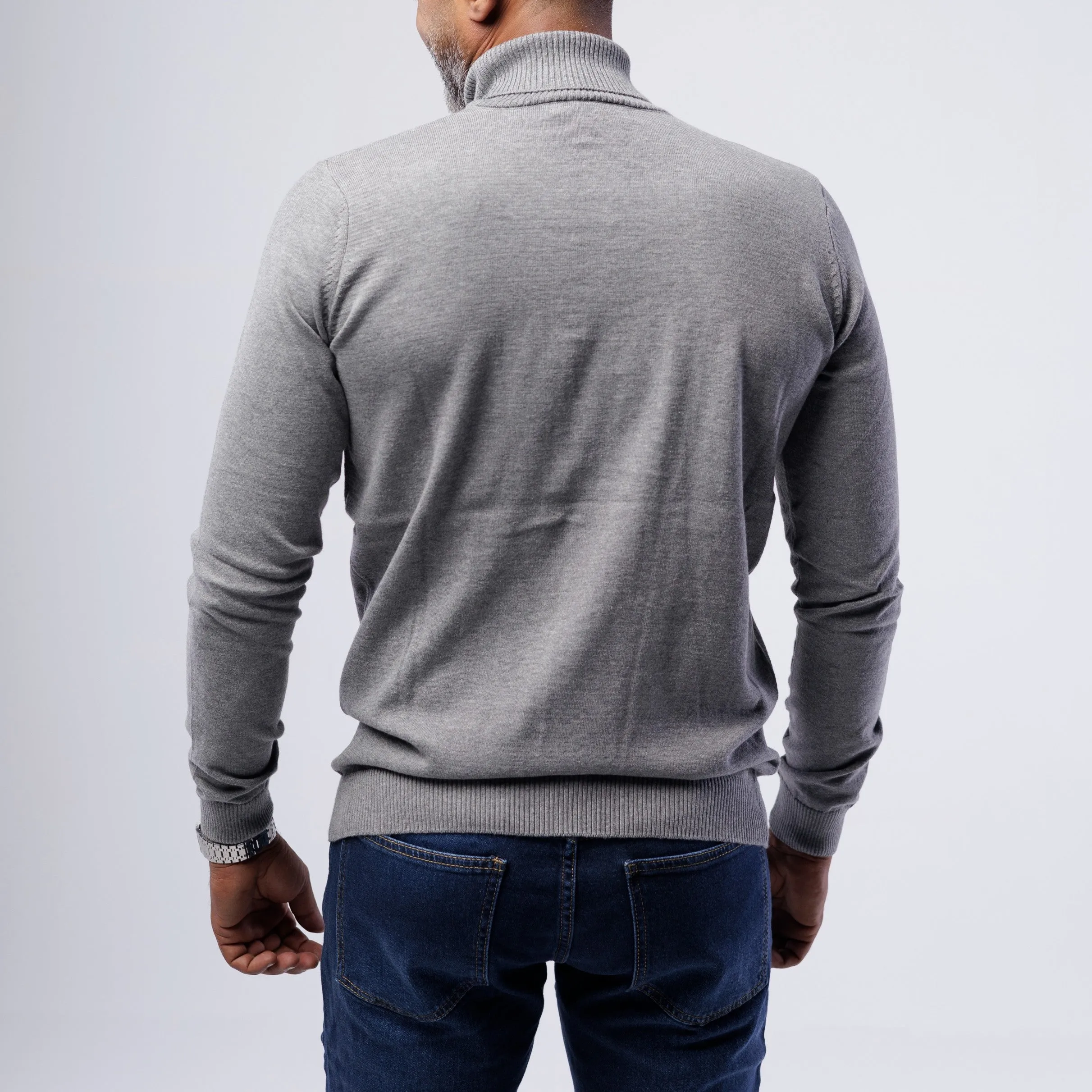 TURTLENECK COTTON SWEATSHIRT