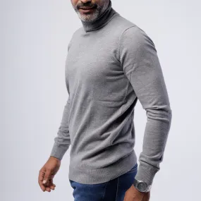 TURTLENECK COTTON SWEATSHIRT