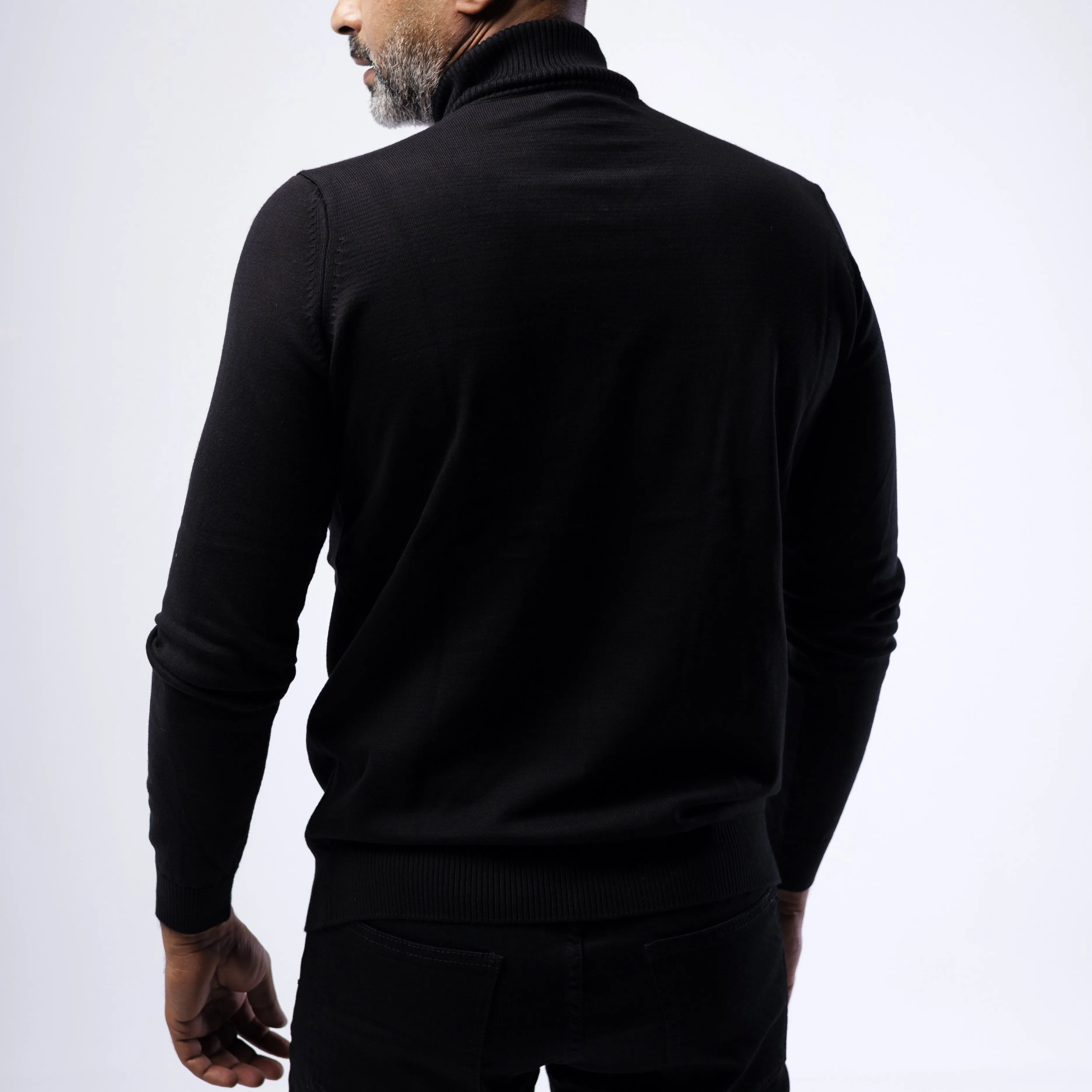 TURTLENECK COTTON SWEATSHIRT