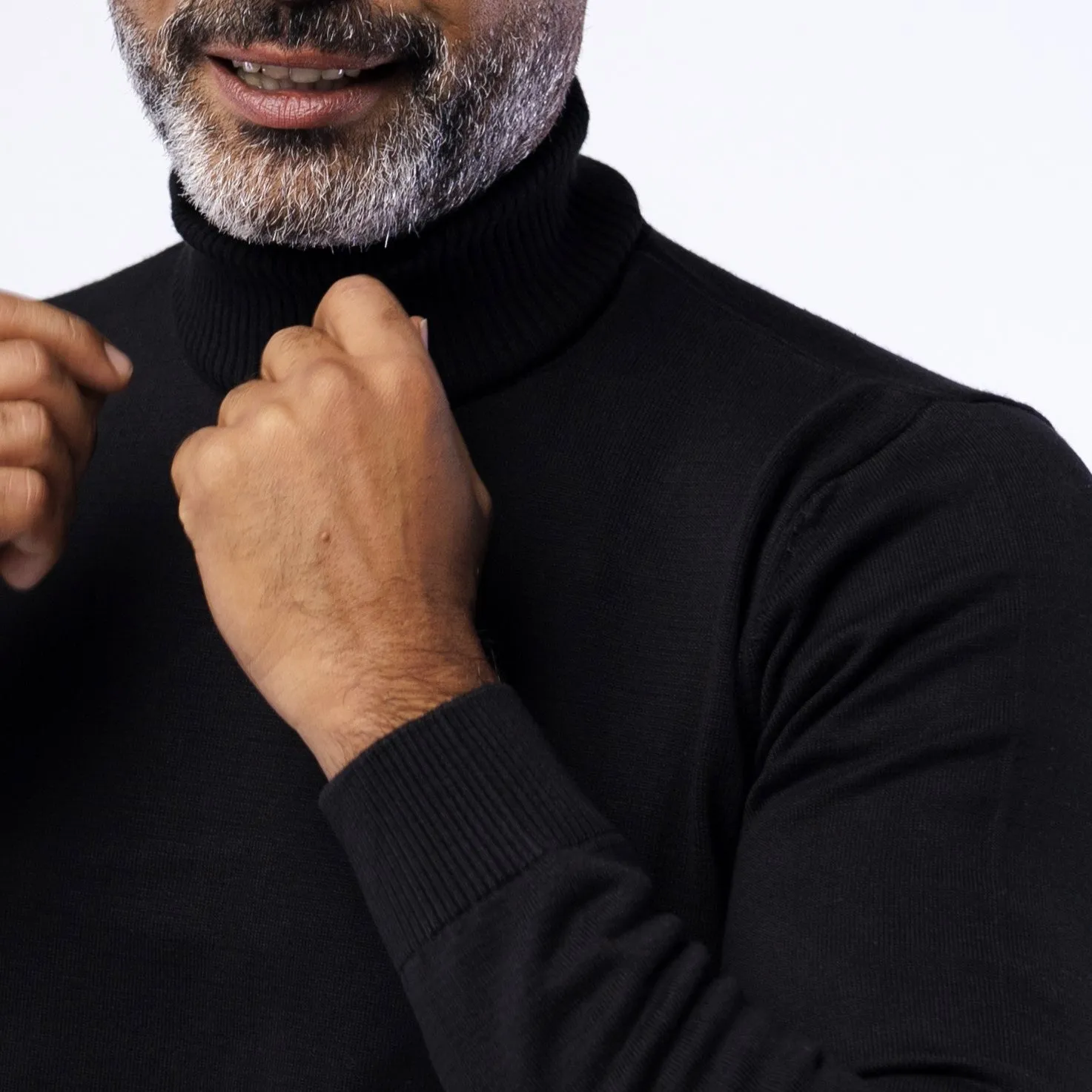 TURTLENECK COTTON SWEATSHIRT