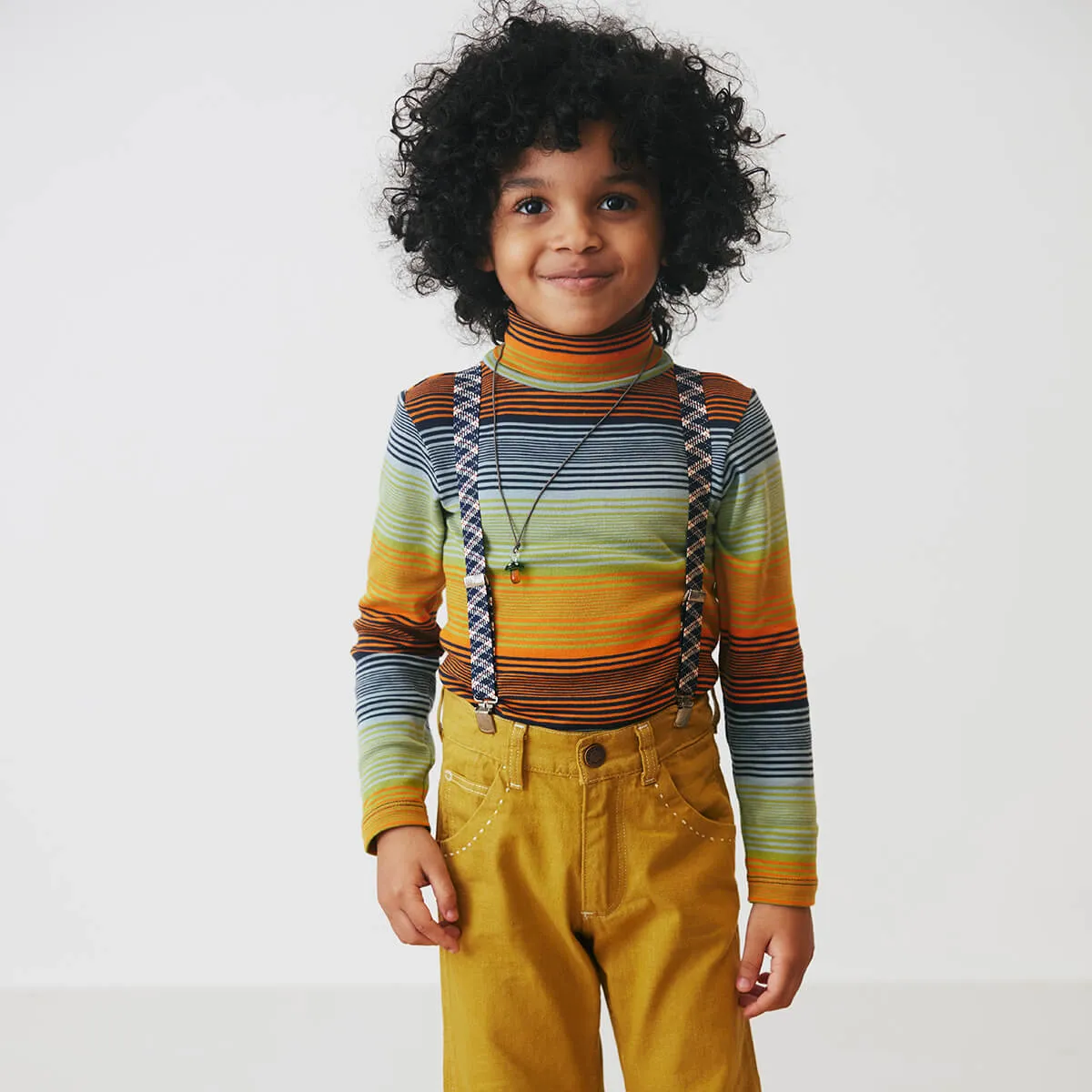 Turtleneck in Sunset Stripe by Misha & Puff - Last One In Stock - 2 Years