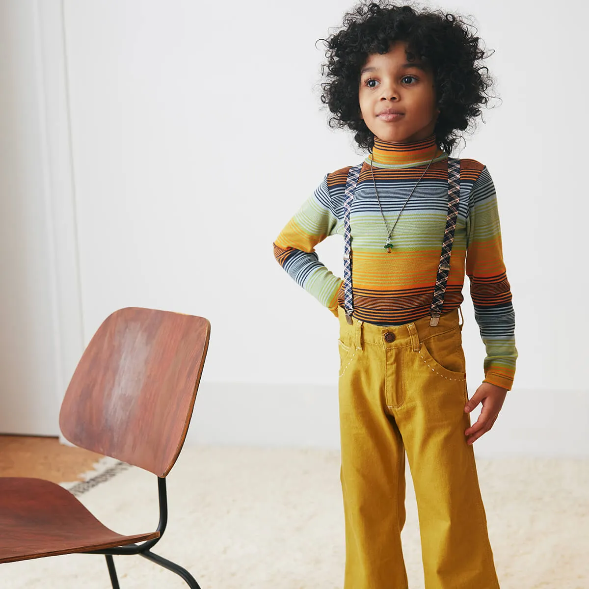 Turtleneck in Sunset Stripe by Misha & Puff - Last One In Stock - 2 Years