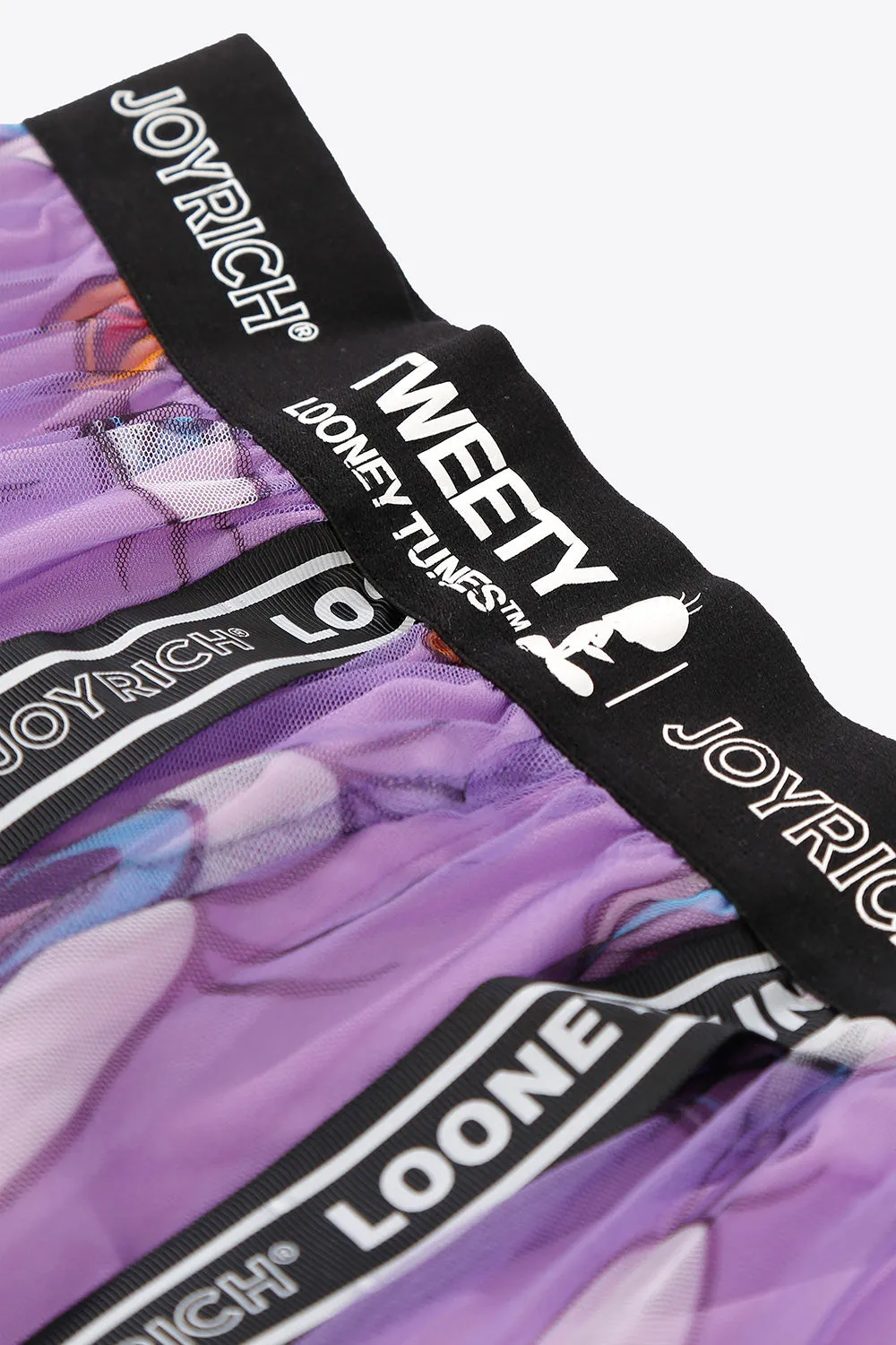 Tweety Mesh Long Skirt/ Light Purple