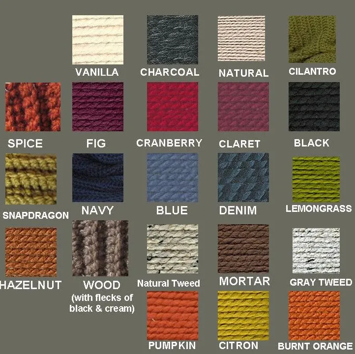 Verle Chunky Long Scarf - Handmade, Natural or Choose Your Color