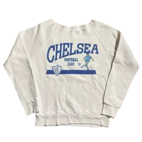 Vintage Chelsea Football Club Cut Raglan Sweatshirt