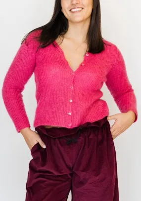 Vintage pink mohair St.Michael cardigan