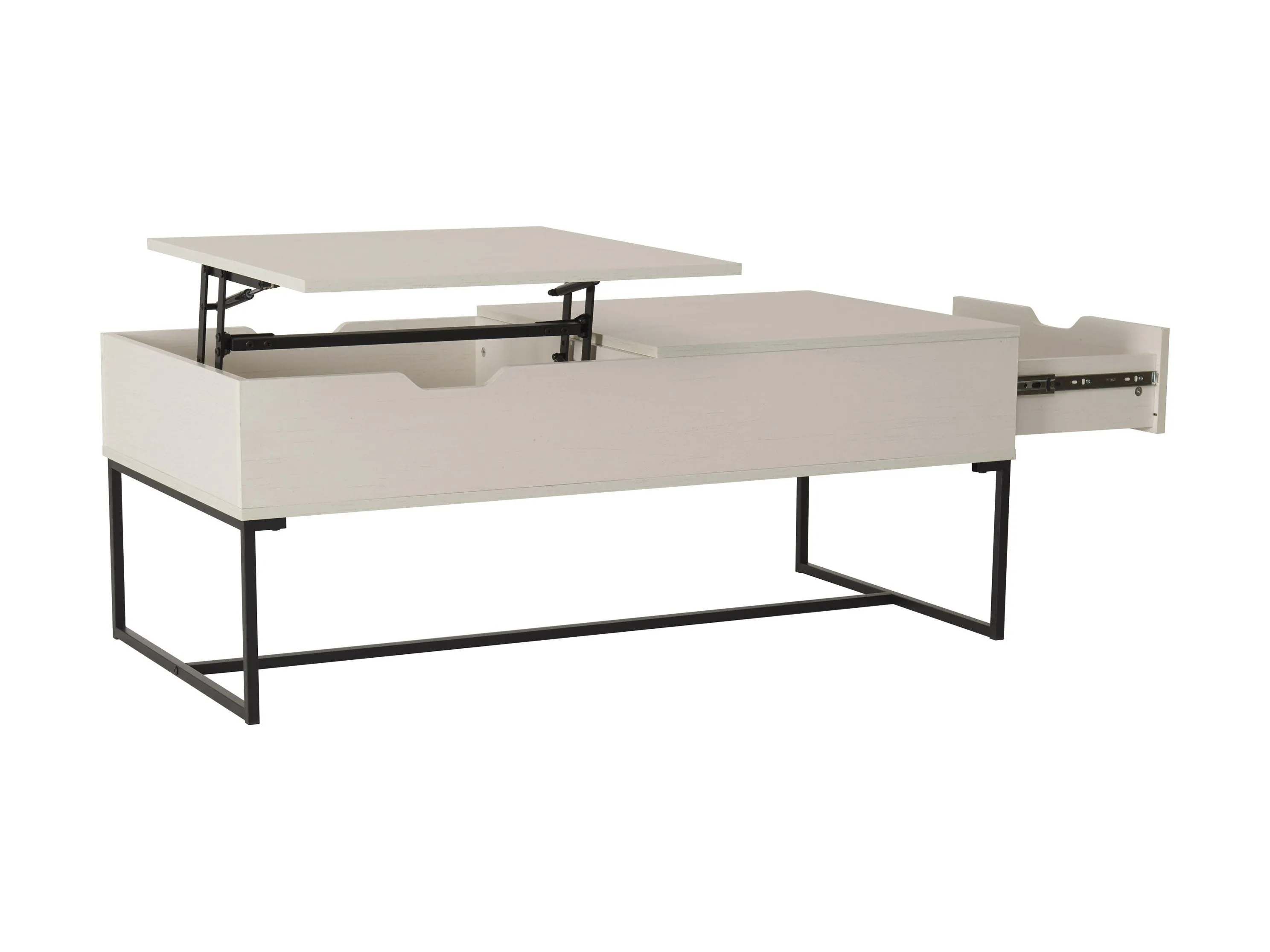 White Lift Top Coffee Table
