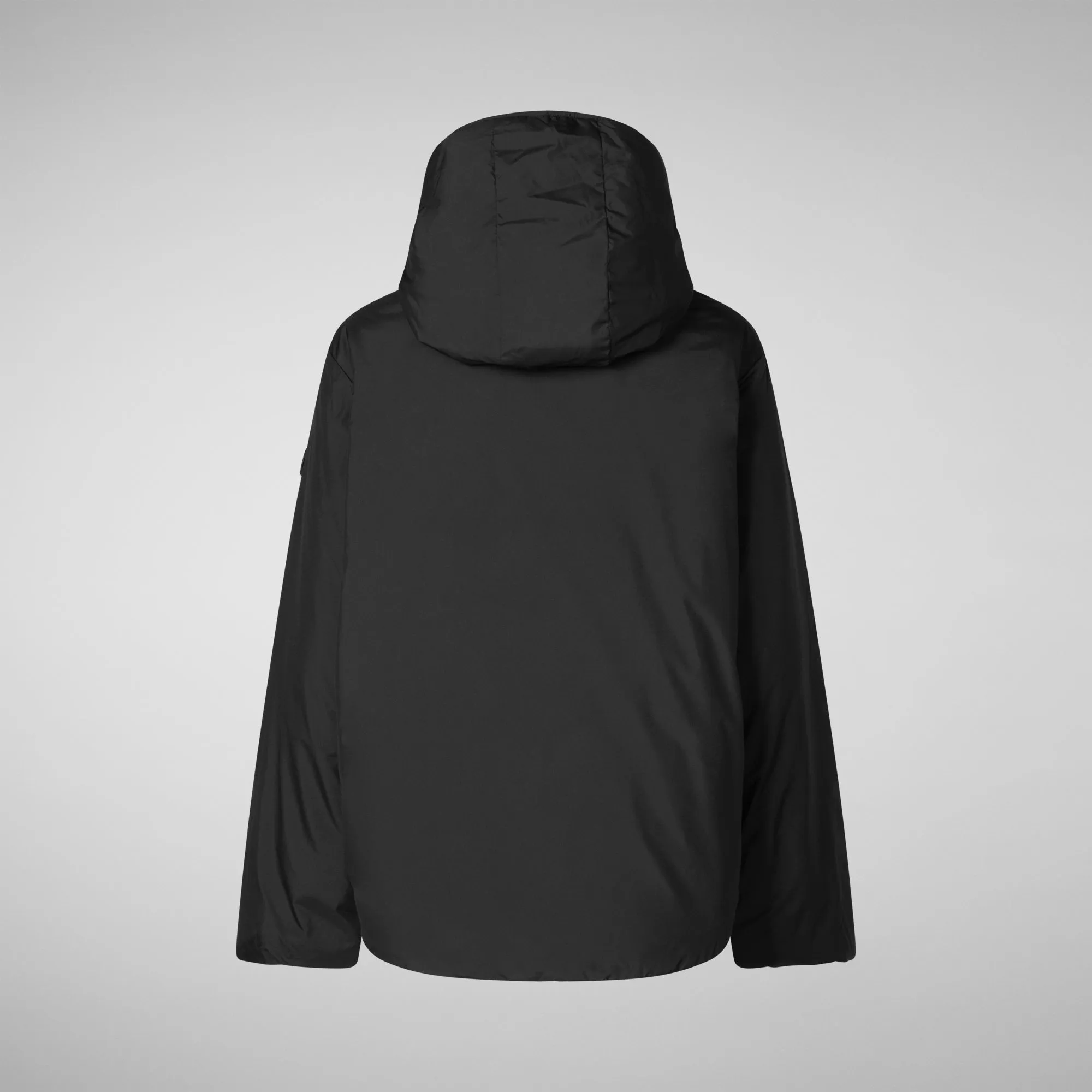 Woman's hooded coat Niaz in black