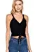 Women's Front Ruched Detail Cami Heavy Rib Knit Top