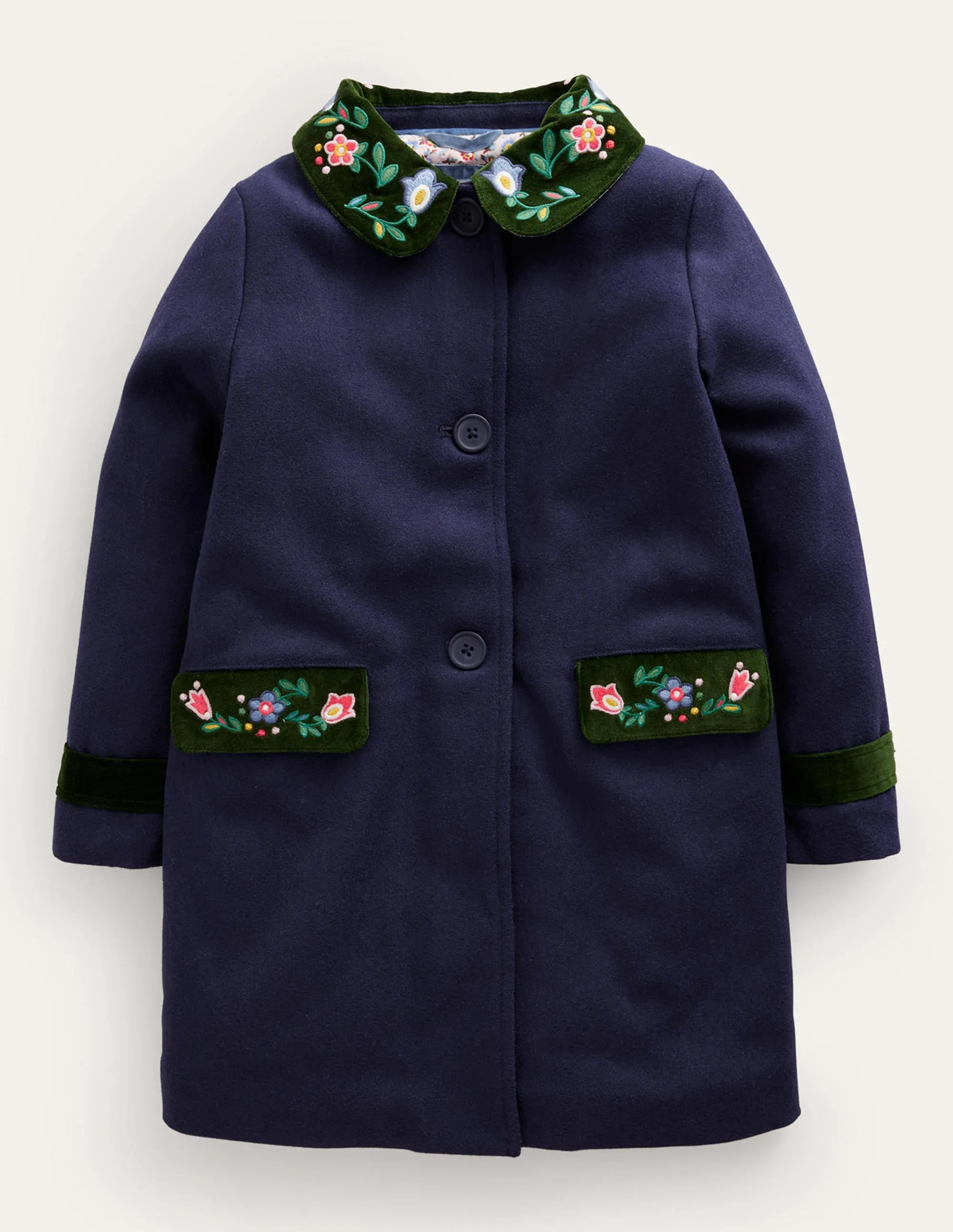 Wonderful Wool Blend Coat-French Navy