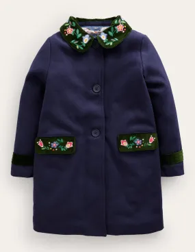 Wonderful Wool Blend Coat-French Navy