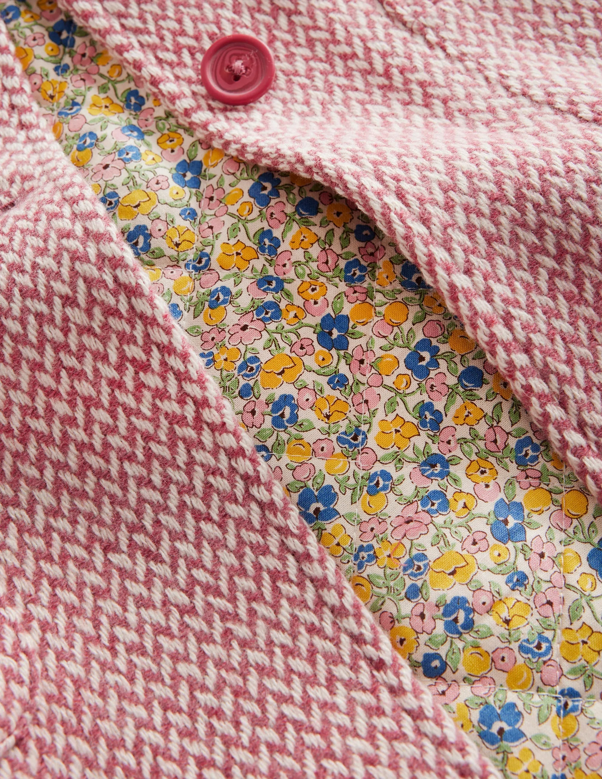 Wonderful Wool Blend Coat-Pink Twill