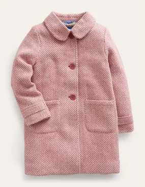 Wonderful Wool Blend Coat-Pink Twill