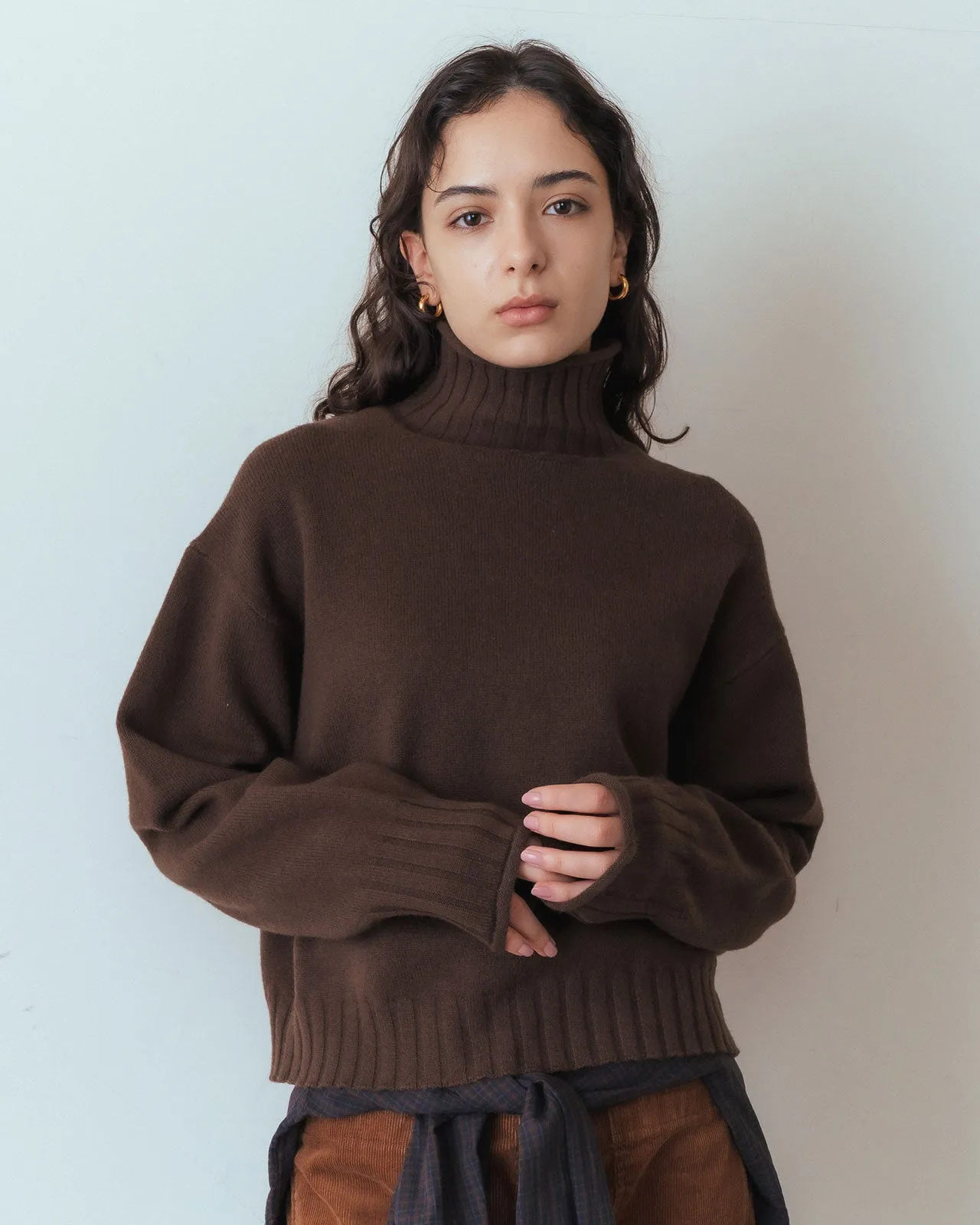 WOOL HIGH NECK KNIT