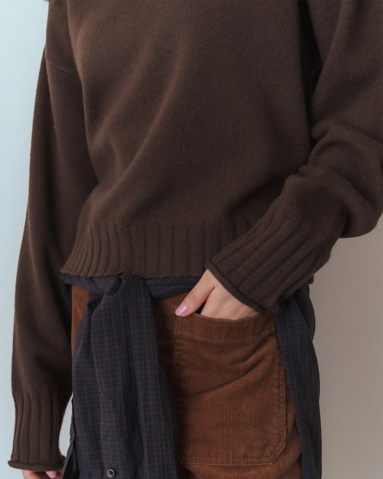 WOOL HIGH NECK KNIT