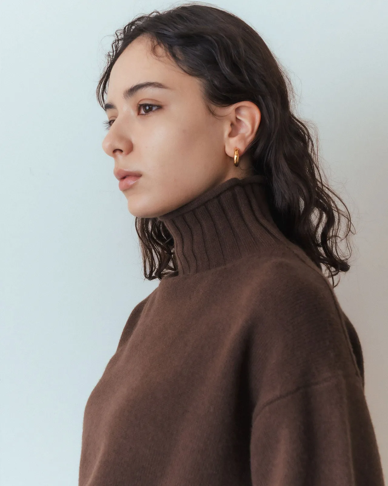 WOOL HIGH NECK KNIT