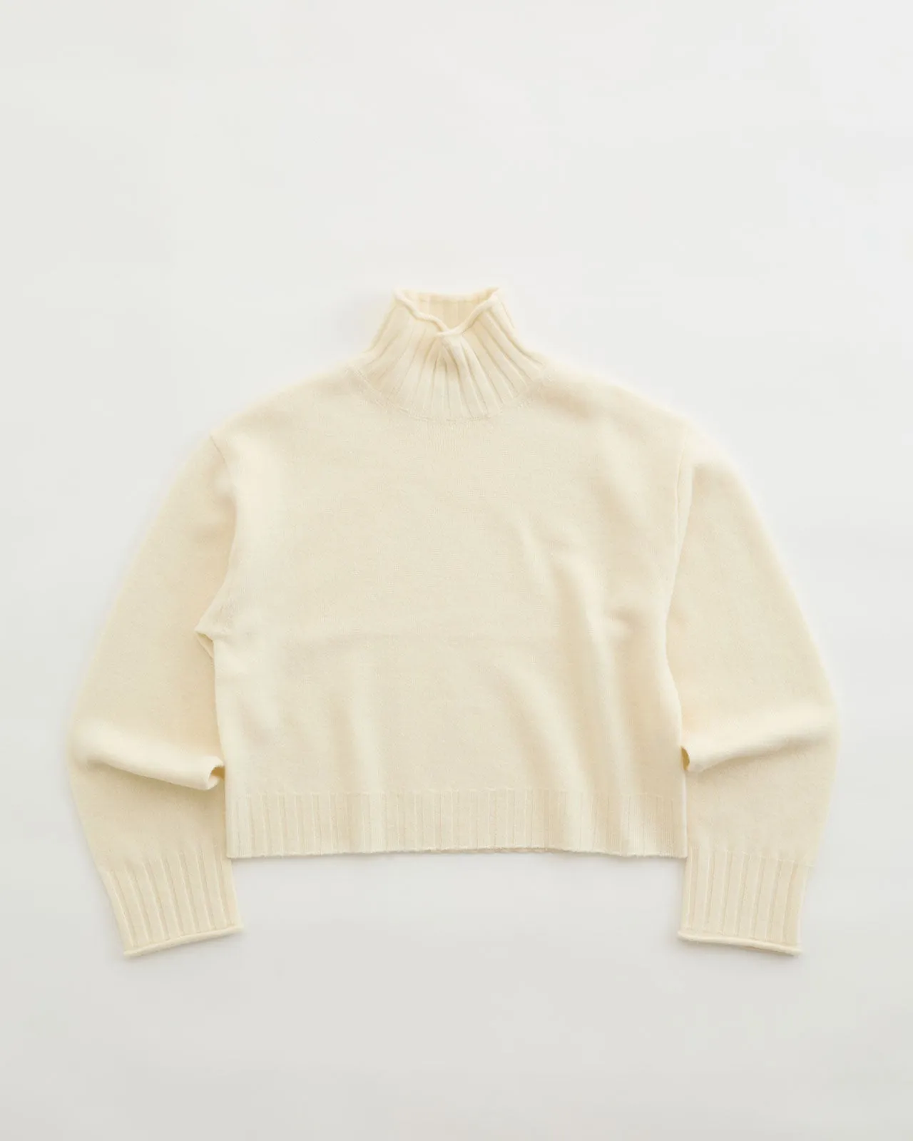 WOOL HIGH NECK KNIT
