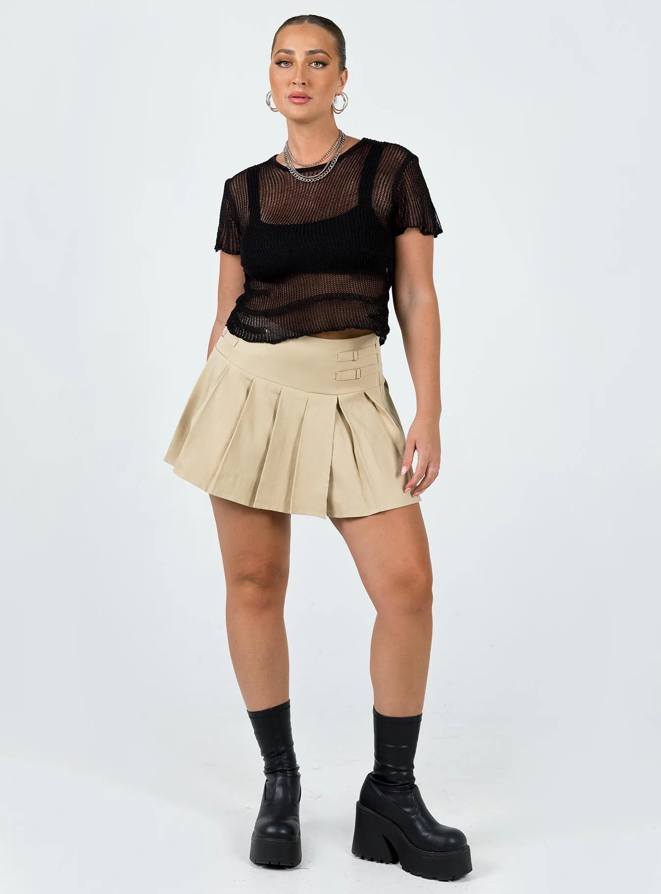 Zeder Sheer Top Black